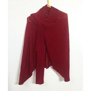 Vintage Dana Buchman Mohair wool sleeved shawl  Red XS/S